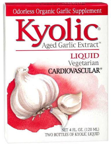 Product Cover Kyolic Aged Garlic Extract Liquid Vegetarian Cardiovascular Supplement, 4 Ounces
