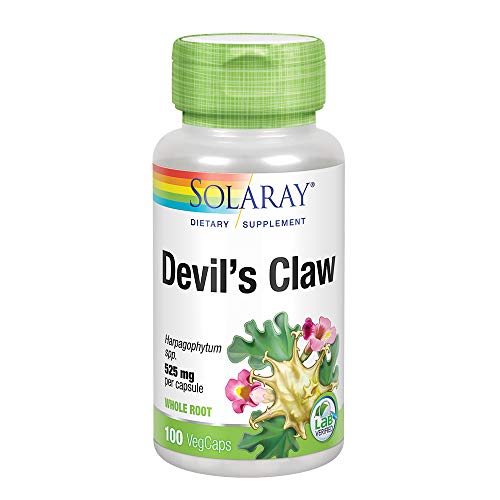 Product Cover Solaray Devils Claw Root 525mg | Non-GMO, Vegan & Lab Verified | 100 VegCaps