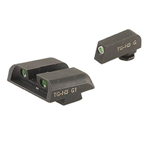 Product Cover Tritium Handgun Glow-in-the-Dark Night Sights for Glock Pistols, Glock 17, 17L, 19, 22, 23, 24 and more