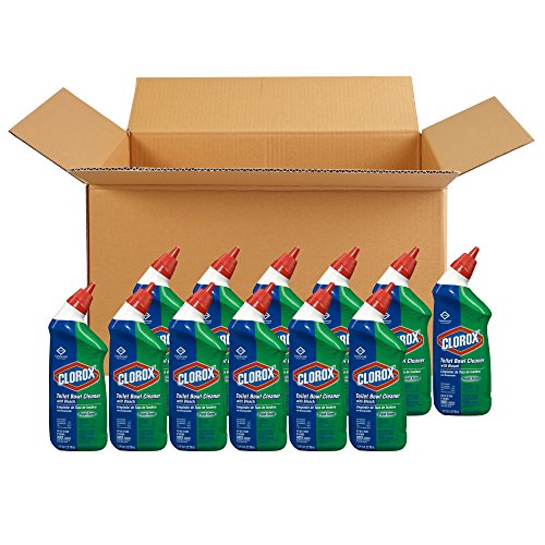 Product Cover Clorox Toilet Bowl Cleaner with Bleach, Fresh Scent - 24 Ounces, 12 Bottles/Case (00031)