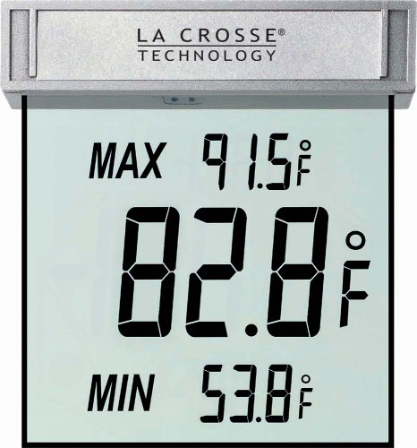 Product Cover La Crosse Technology WS-1025 Digital Window Thermometer with Detachable Bracket and Records MIN/MAX Temp & Auto Reset