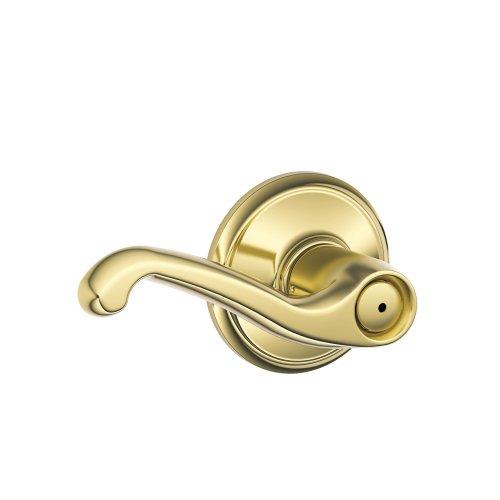 Product Cover Schlage F40VFLA605 PB Flair Privacy Lever, Bright Brass
