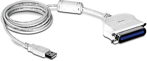 Product Cover TRENDnet USB to Parallel 1284 Converter, Plug & Play Install, USB 1.1/2.0/3.0,Windows 10/8.1/8/7, Mac OS X 10.6-10.9, 6.6 Ft. Length, TU-P1284