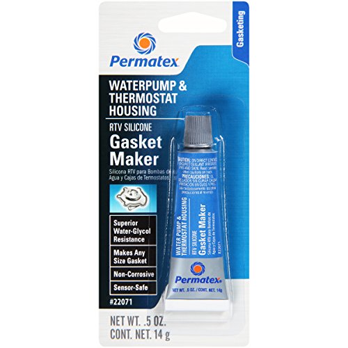Product Cover Permatex 22071 Water Pump and Thermostat RTV Silicone Gasket, 0.5 oz., 0.5 Ounce