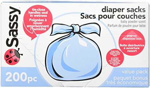 Product Cover Sassy Baby Disposable Diaper Sacks, 200 Count