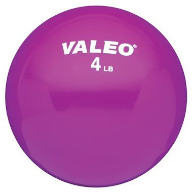 Product Cover Valeo 4-Pound Fitness Ball With Soft Vinyl Covering And Included Exercise Chart, 5-Inch Diameter