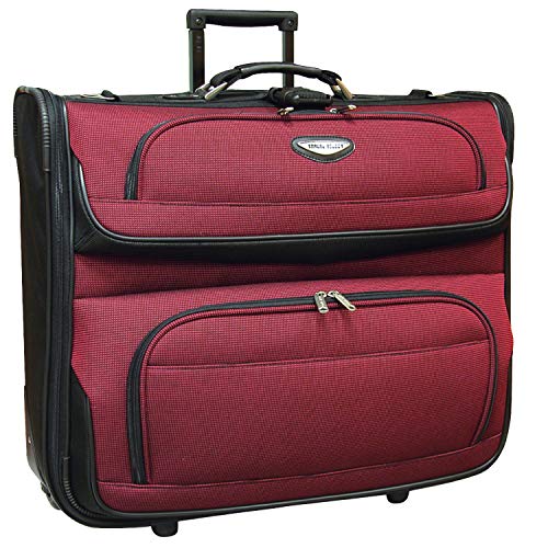 Product Cover Travel Select Amsterdam Business Rolling Garment Bag with Protective Foam, Red