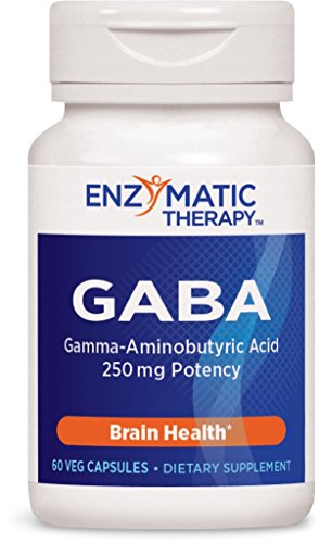 Product Cover Enzymatic Therapy GABA, Gamma-Aminobutyric Acid 250 mg Potency, 60 VCaps
