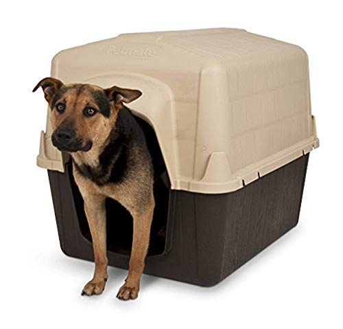 Product Cover Aspen Pet Petbarn Dog House Snow and Rain Diverting Roof Raised Floor No-Tool Assembly 4 Sizes Available