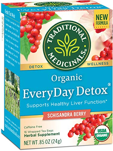 Product Cover Traditional Medicinals Organic EveryDay Detox Tea, 16 Tea Bags (Pack of 6)