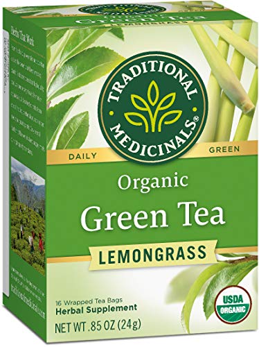 Product Cover Traditional Medicinals Organic Green Tea Lemongrass, 16 Tea Bags (Pack of 6)