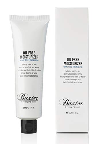 Product Cover Baxter of California Oil Free Face Moisturizer for Men | Lightweight | Fragrance Free | All Skin Types| 4.0 fl oz.