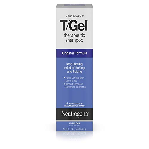Product Cover Neutrogena T/Gel Therapeutic Shampoo Original Formula, Anti-Dandruff Treatment for Long-Lasting Relief of Itching and Flaking Scalp as a Result of Psoriasis and Seborrheic Dermatitis, 16 fl. oz