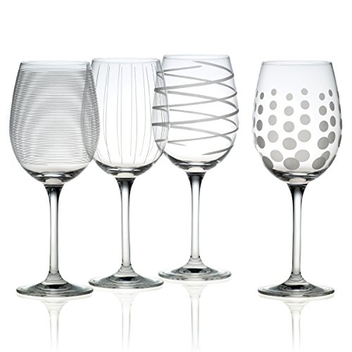 Product Cover Mikasa Cheers Precision-Etched 16-oz White Wine Glasses, (Set of 4) - SW910-403