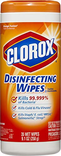 Product Cover Clorox Disinfecting Wipes Can Orange Scent, 35 Units