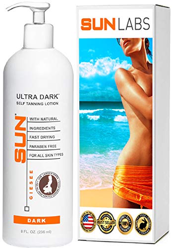 Product Cover Self Tanner Instant Ultra Dark 8 fl oz, Sunless Tanning Lotion and Self Bronzer | Sunless Bronzing Cream | Instant, Quick-Drying, Streak-Free, Fair To Medium Skin Tones (Packaging May Very)