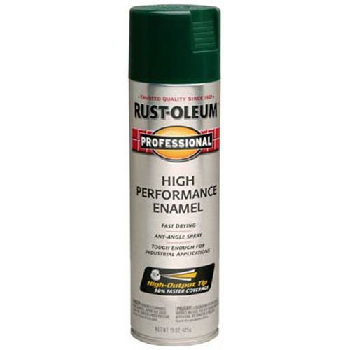 Product Cover Rust-Oleum 7538838 Professional High Performance Enamel Spray Paint, 15 oz, Hunter Green