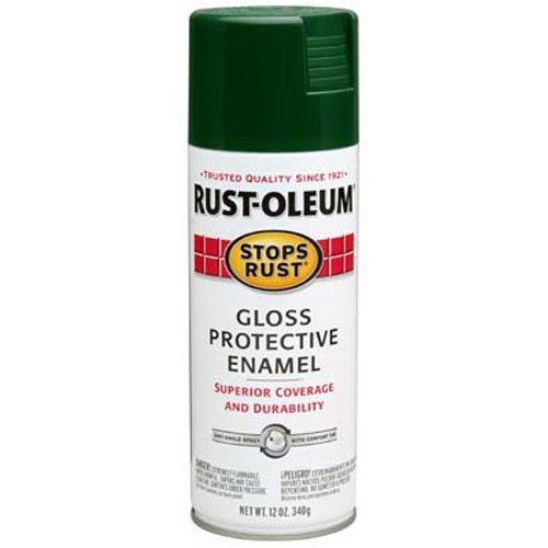 Product Cover Rust-Oleum 7733830 Stops Rust Spray Paint, 12-Ounce, Gloss Dark Hunter