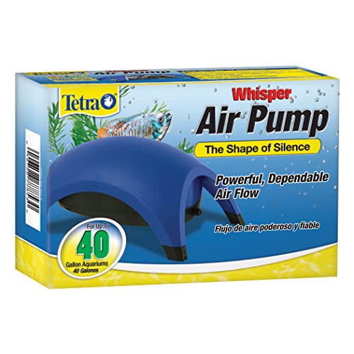 Product Cover Tetra Whisper Air Pump 20 To 40 Gallons, For aquariums, Powerful Airflow, Non-UL Listed