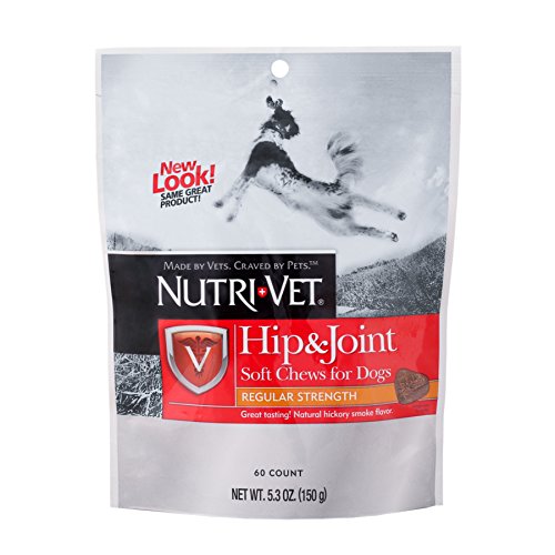 Product Cover Nutri-Vet Hip & Joint Regular Strength Soft Chew for Dogs, 5.3 OZ, 60-Count