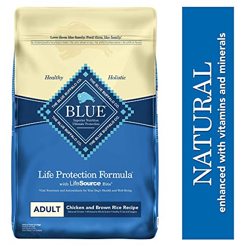 Product Cover Blue Buffalo Life Protection Formula Adult Dog Food - Natural Dry Dog Food for Adult Dogs - Chicken and Brown Rice - 30 lb. Bag