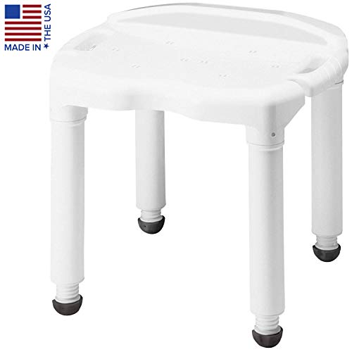 Product Cover Carex Universal Bath Seat and Shower Chair - With Support Up To 400 Pounds - Adjustable Height Shower Bench
