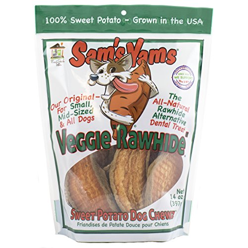 Product Cover Sam'S Yams Veggie Rawhide Sweet Potato Dog Treats, 14-Ounce