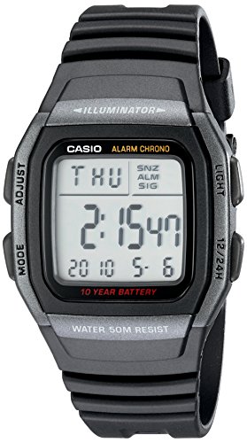 Product Cover Casio Men's W96H-1BV Classic Sport Digital Black Watch
