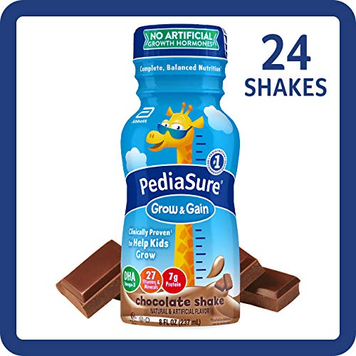 Product Cover PediaSure Grow & Gain Kids' Nutritional Shake, with Protein, DHA, and Vitamins & Minerals, Chocolate, 8 fl oz, 24-Count