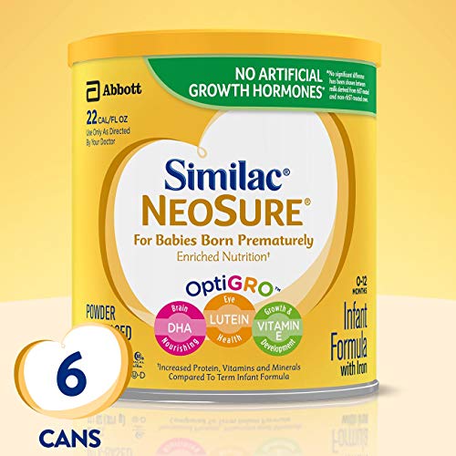 Product Cover Similac NeoSure Infant Formula with Iron, For Babies Born Prematurely, Powder, 13.1 ounces (Pack of 6)