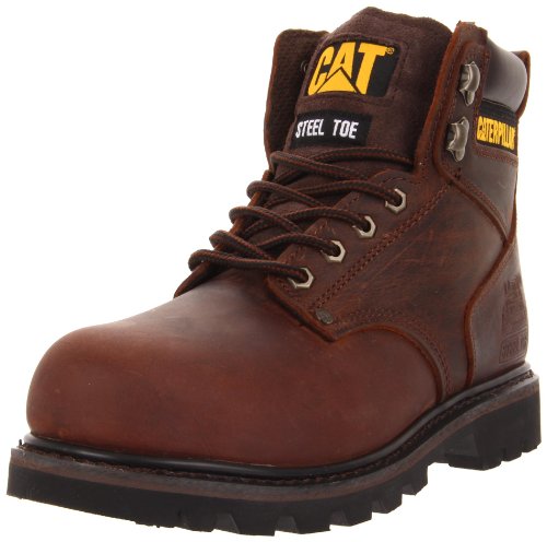 Product Cover Caterpillar Men's Second Shift Steel Toe Work Boot, Dark Brown, 11 W US