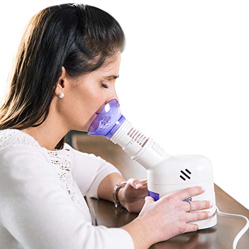 Product Cover MABIS Personal Steam Inhaler Vaporizer with Aromatherapy Diffuser, Purple and White