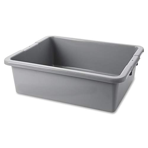 Product Cover Rubbermaid Commercial Products FG335100GRAY Standard Bus/Utility Box, 7.125 Gal, Gray