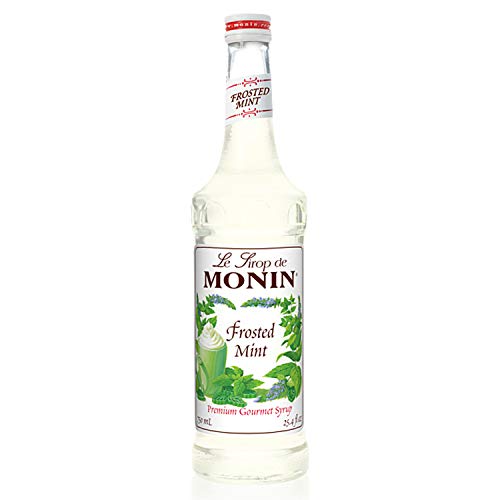 Product Cover Monin - Frosted Mint Syrup, Bold Spearmint Coolness, Natural Flavors, Great for Smoothies, Sodas, Cocktails, and Teas, Vegan, Non-GMO, Gluten-Free (750 ml)