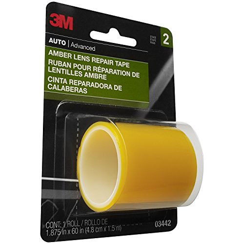 Product Cover 3M Amber Lens Repair Tape, Highly Durable, 1.9in x 60in, 1 Roll