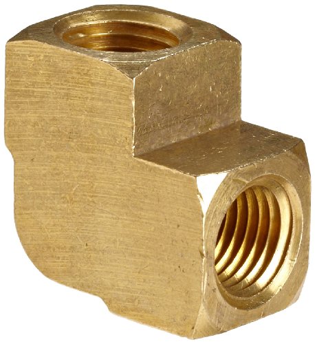Product Cover Anderson Metals Brass Pipe Fitting, Barstock 90 Degree Elbow, 1/8