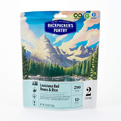 Product Cover Backpacker's Pantry Louisiana Red Beans & Rice, 2 Servings Per Pouch, Freeze Dried Food, 12 Grams of Protein, Vegan, Gluten Free