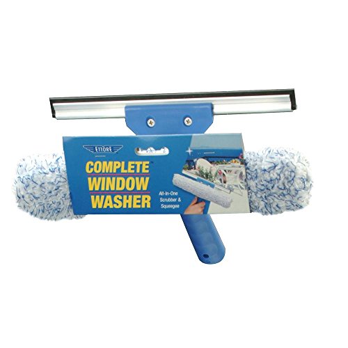 Product Cover Ettore Complete Window Cleaner 2 in 1 Combo Tool: 10-inch Squeegee and Washer