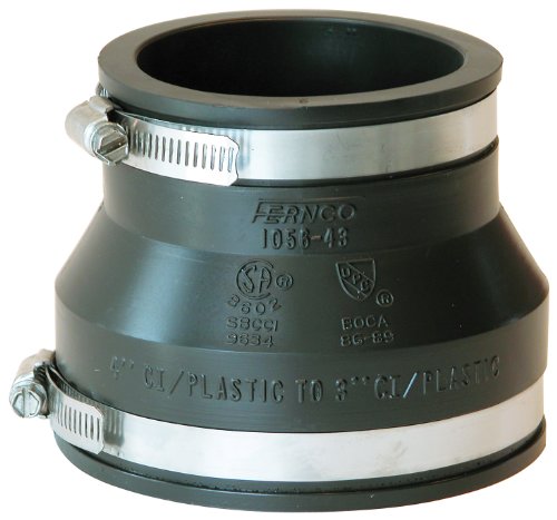 Product Cover Fernco Inc. P1056-43 4 3-Inch Stock Fernco 1056-43 Coupling Flex 4X3 No Metal