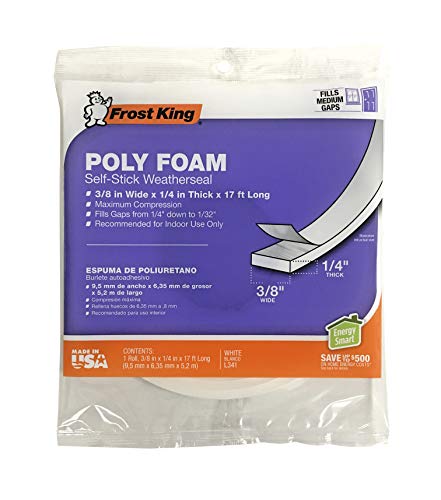 Product Cover Frost King L341H Polyurethane Foam Tape, 3/8