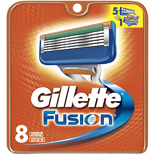 Product Cover Gillette Fusion Manual Men's Razor Blade Refills, 8 Count, Mens Razors/Blades