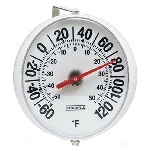 Product Cover Springfield Big and Bold Thermometer with Mounting Bracket (5.25-Inch)