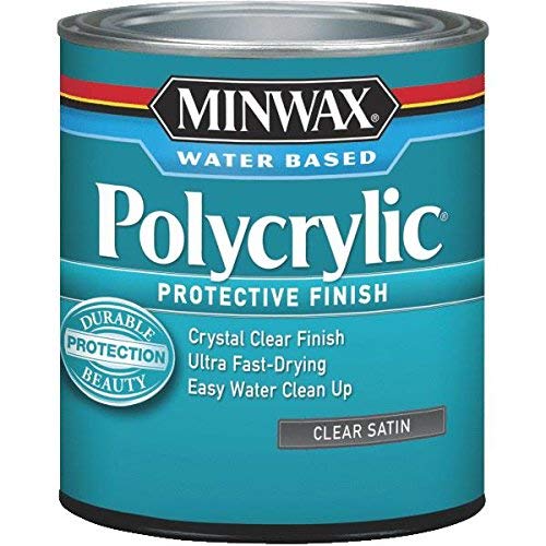 Product Cover Minwax 63333444 Polycrylic Protective Finish Water Based,1 quart, Satin
