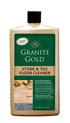 Product Cover Granite Gold Stone And Tile Floor Cleaner - No-Rinse Deep Cleaning Granite, Marble, Travertine, Ceramic Solution - 32 Ounces (Packaging may vary)