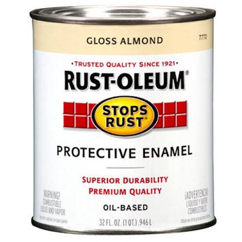 Product Cover Rust-Oleum 7770502 Protective Enamel Paint Stops Rust, 32-Ounce, Gloss Almond