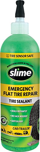 Product Cover Slime 16 Ounce 10011 Emergency Tire Repair Sealant, 16 oz. (Car/Trailer)