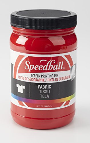 Product Cover Speedball 004601 Fabric Screen Printing Ink, 32 fl. oz, Red