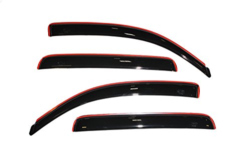 Product Cover Auto Ventshade 194056 In-Channel Ventvisor Side Window Deflector, 4-Piece Set for 2005-2015 Toyota Tacoma Double Cab