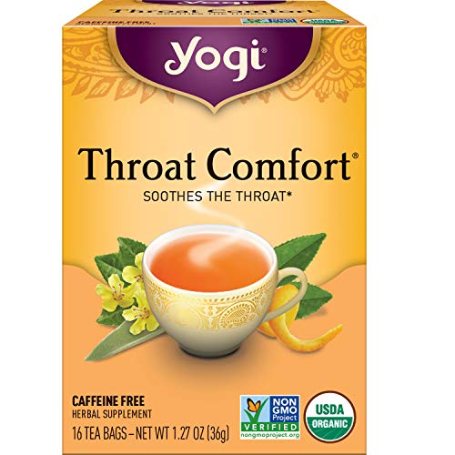 Product Cover Yogi Tea - Throat Comfort - Soothes the Throat - 6 Pack, 96 Tea Bags Total