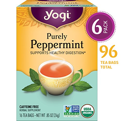 Product Cover Yogi Tea - Purely Peppermint - Supports Healthy Digestion - 6 Pack, 96 Tea Bags Total